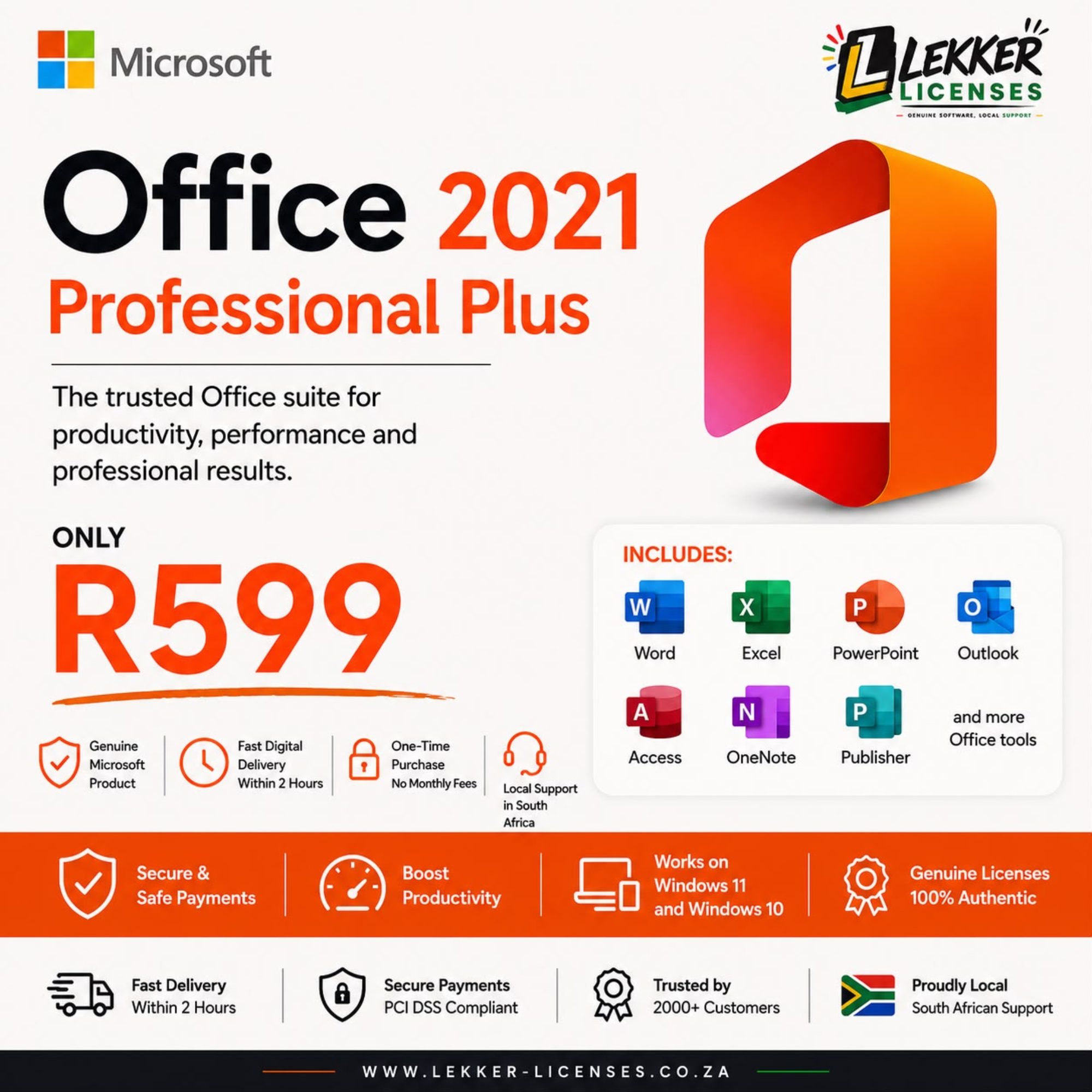 Microsoft Office 2021 Pro Plus R599 Microsoft Office 2021 Professional Plus - Image 1