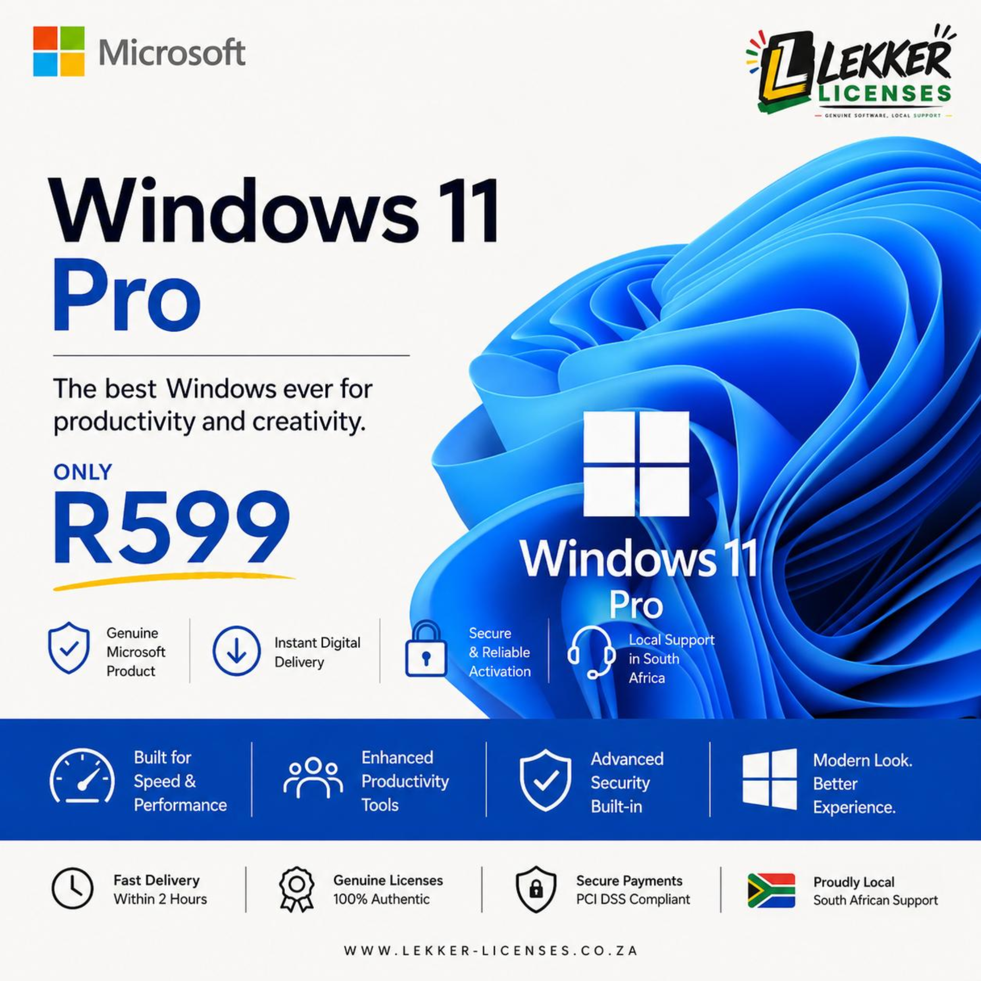 Microsoft Windows 11 Pro R599 Windows 11 Professional - Image 1