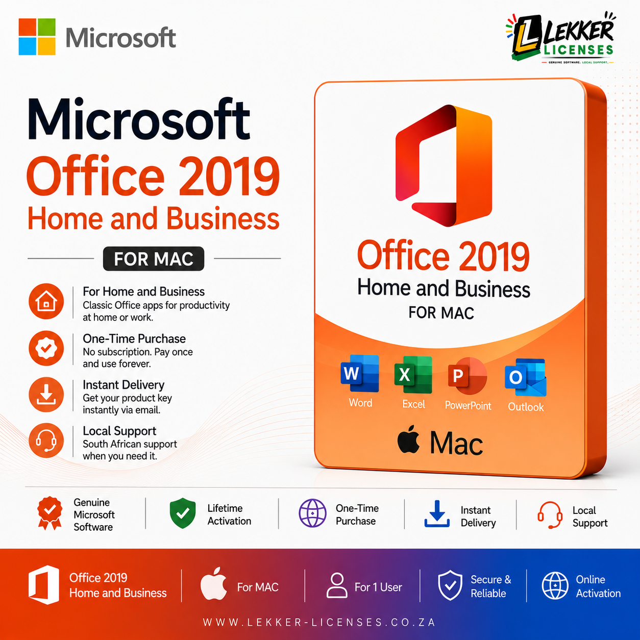 Microsoft Office 2019 Home and Business (MAC)