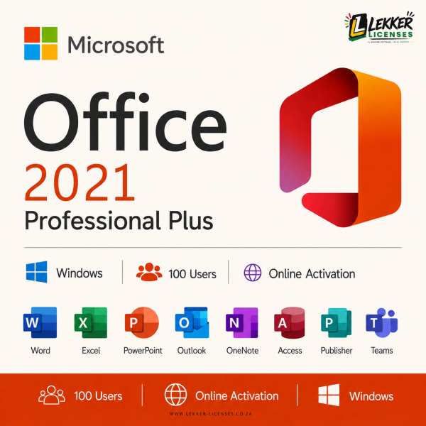Microsoft Office 2021 Professional Plus for Windows genuine digital license South Africa