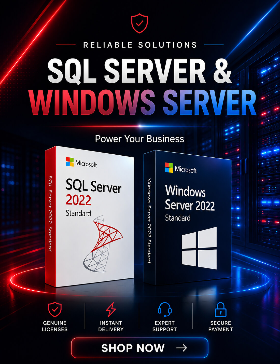 Windows and SQL servers linceses