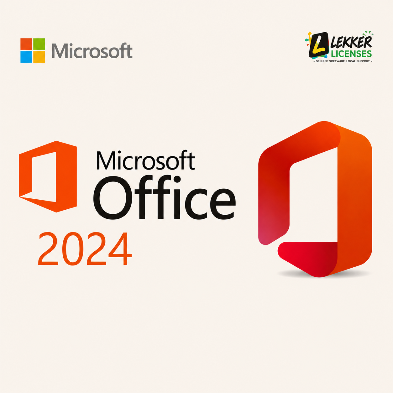 Microsoft Office 2024 genuine software licenses from Lekker Licenses